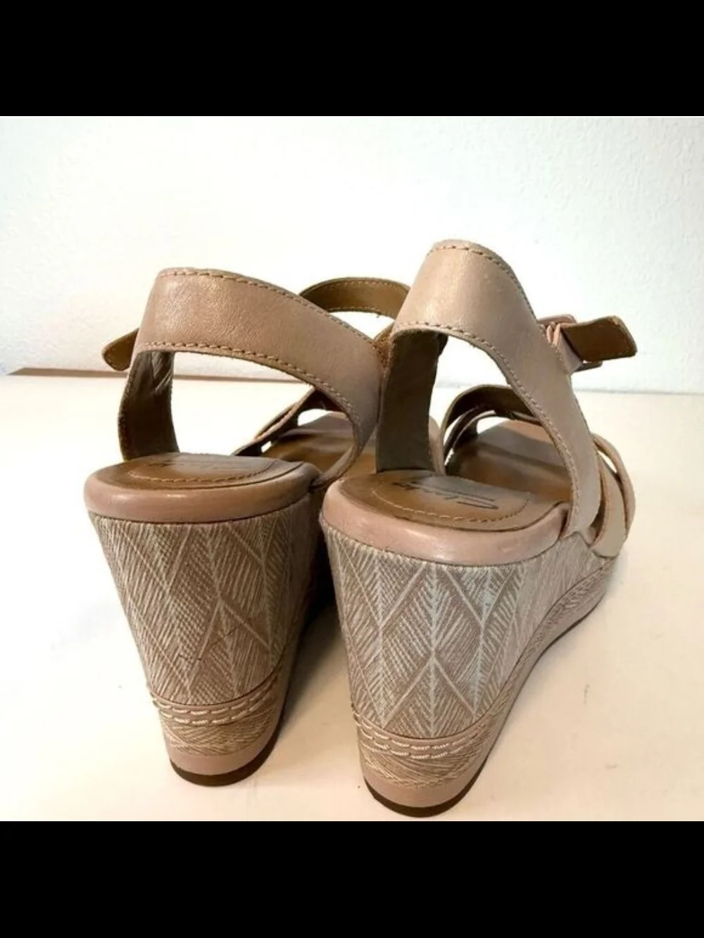 Clarks Women's Wedge Heel Sandals - Size 8.5